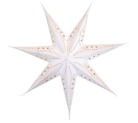 Papir stjerne m. sølv - 60 cm